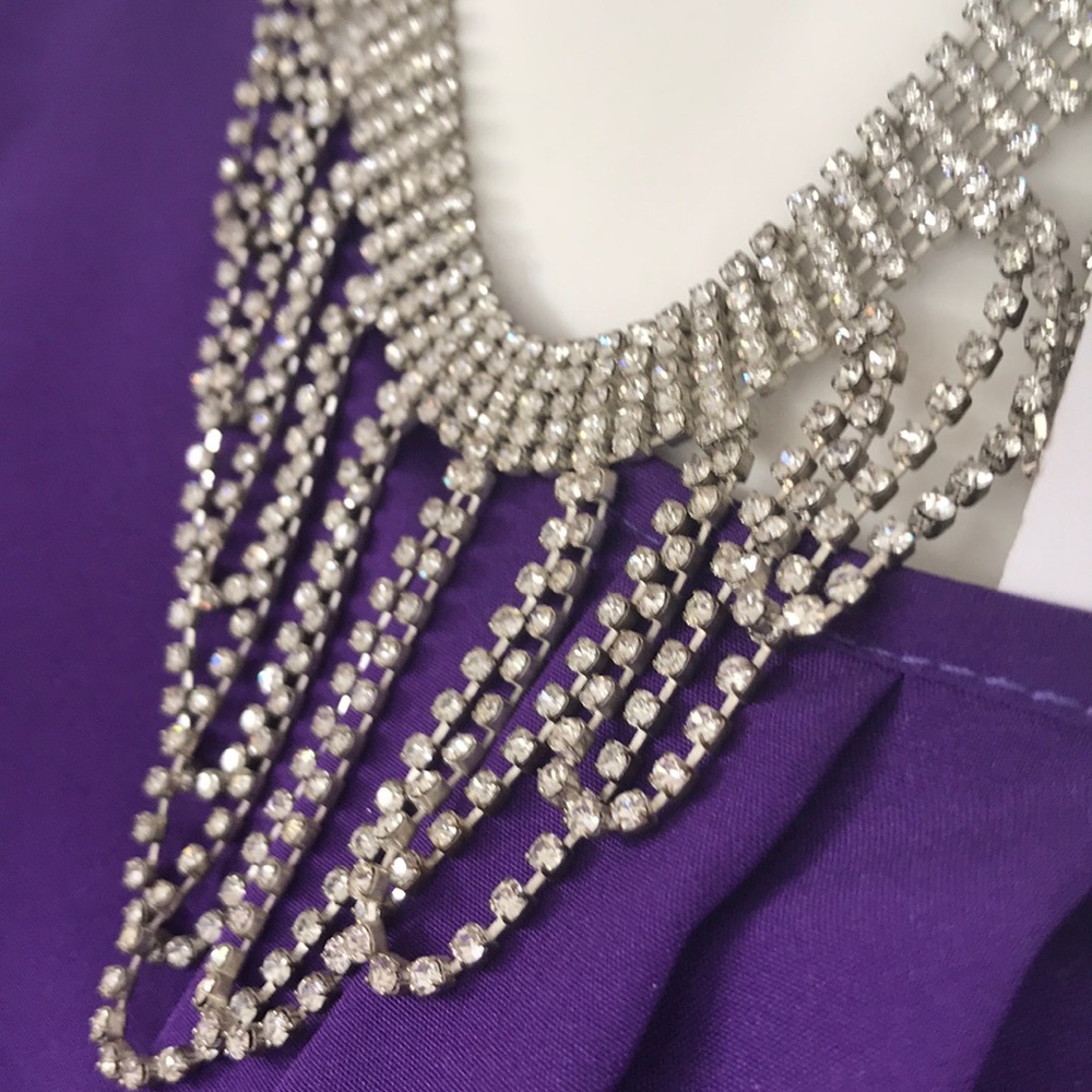 Diamond/Crystal Costume Necklace and Earrings - Picture 4 of 14